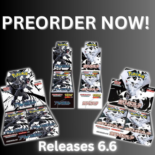 Pokémon Black Bolt / White Flare Booster Box Preorders! Japanese